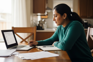 Compound interest growth shown with Canadian savings and loan examples